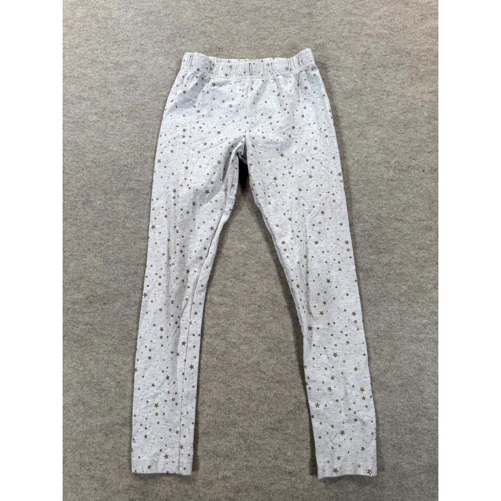 Carter's Girls Gray Star Print Cotton Pull On Leggings Size 8/8A